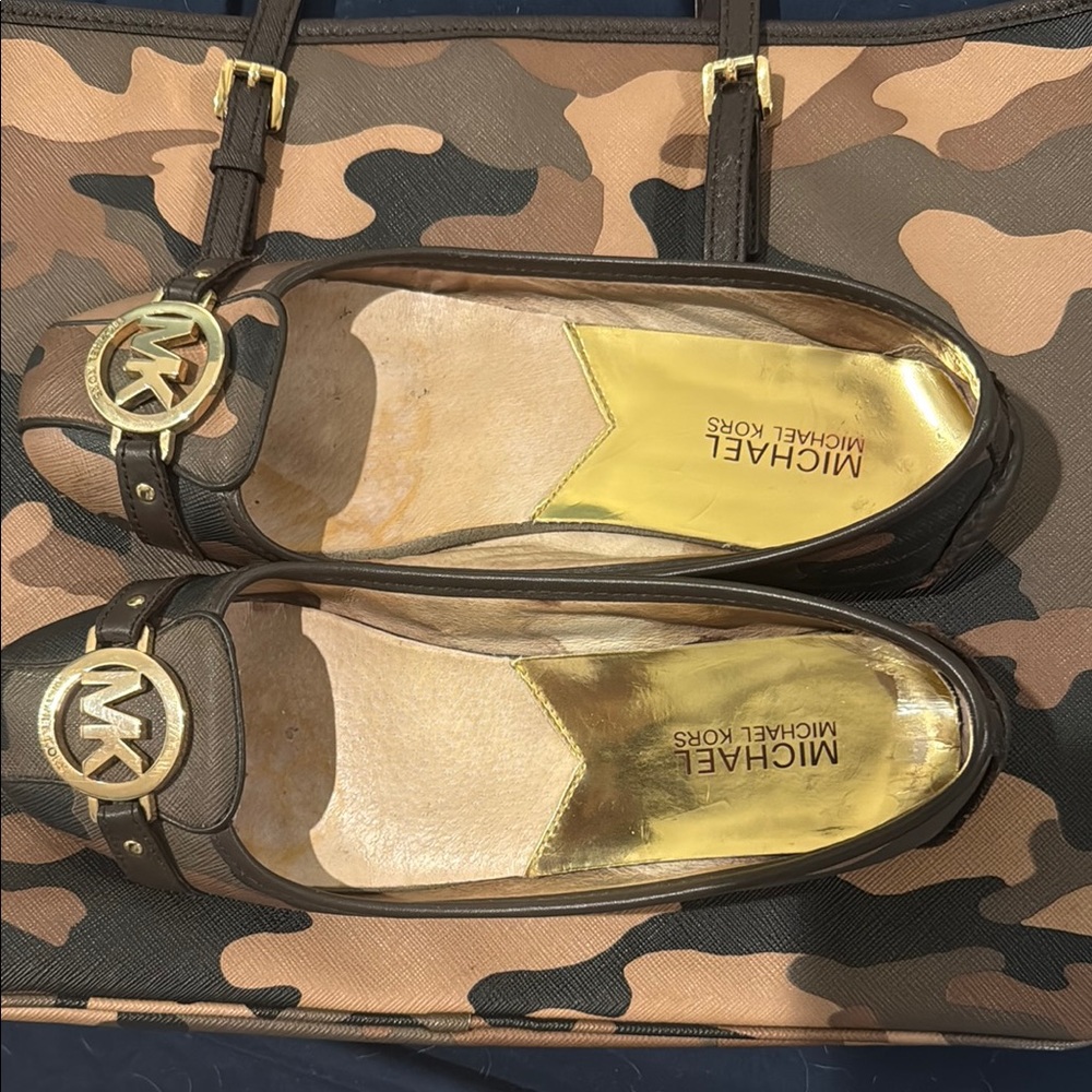 Michael Kors Brown Ballet Flats